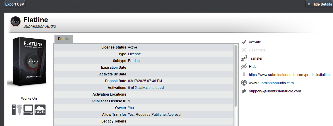 submission audio flatline 2